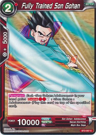 Fully Trained Son Gohan BT2-007 C